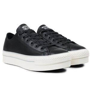 Converse platform leather tennis shoes Sneakers